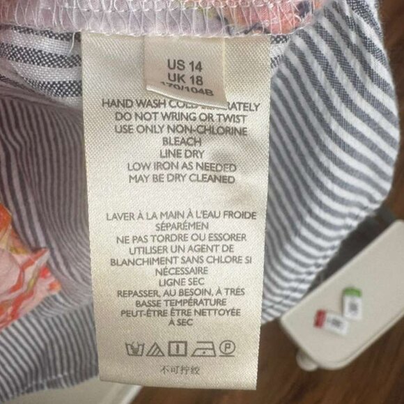 ANTHROPOLOGIE Maeve The Clarissa Buttondown SIZE 14 - Picture 7 of 7